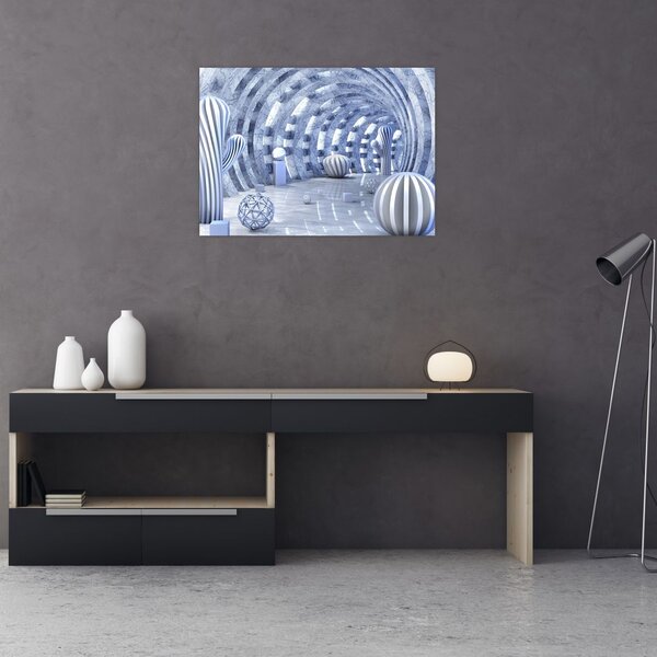 Obraz - abstrakcja 3D (70x50 cm)