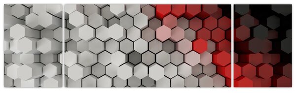 Obraz - sześciokąty 3D (170x50 cm)