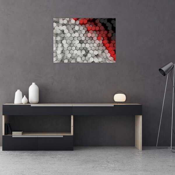 Obraz - sześciokąty 3D (70x50 cm)