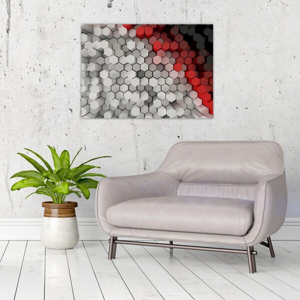Obraz - sześciokąty 3D (70x50 cm)