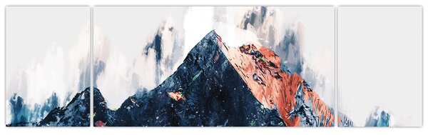 Obraz - Abstrakcyjna góra (170x50 cm)