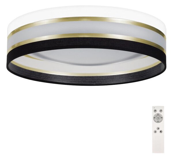 Belis LED Ściemniany plafon SMART CORAL GOLD LED/24W/230V czarny/biały + pilot BE0522
