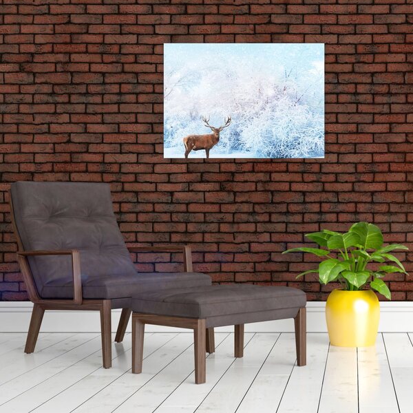 Obraz majestatycznego jelenia (70x50 cm)