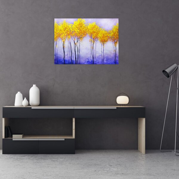 Obraz żółtych drzew (70x50 cm)