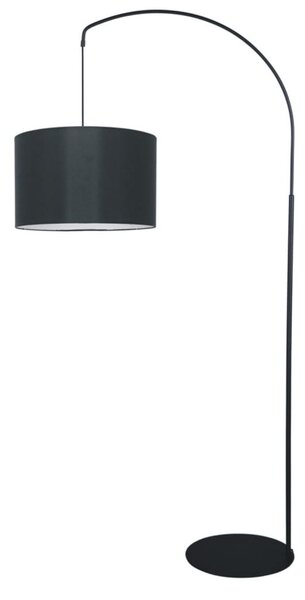 Lampa podłogowa wisząca K-4185 Master, czarna z kloszem, abażurem do salonu, nowoczesna