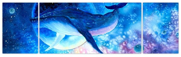 Obraz - Kosmiczny wieloryb (170x50 cm)