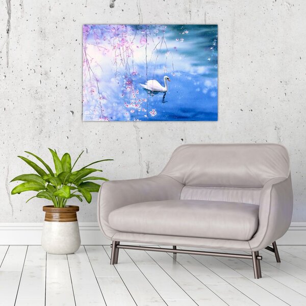 Obraz - Magiczne jezioro (70x50 cm)
