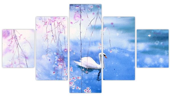 Obraz - Magiczne jezioro (125x70 cm)