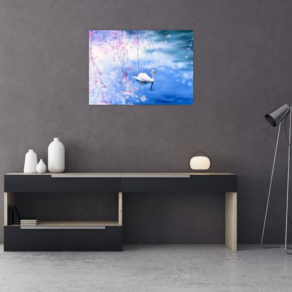 Obraz - Magiczne jezioro (70x50 cm)