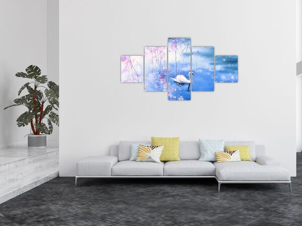 Obraz - Magiczne jezioro (125x70 cm)