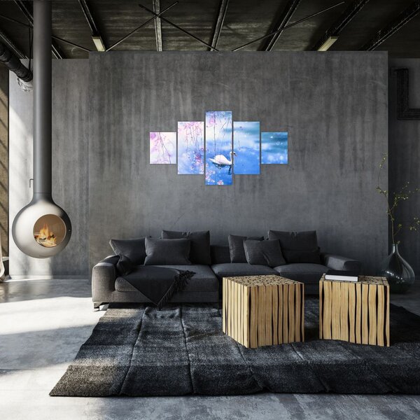 Obraz - Magiczne jezioro (125x70 cm)