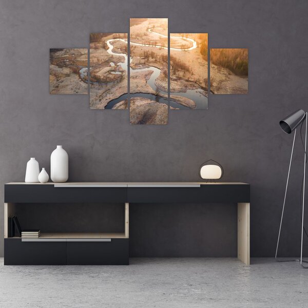 Obraz - Świt nad meandrami (125x70 cm)