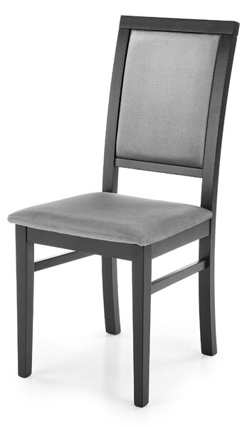 Krzesło SYLWEK 1 VELVET szare/czarne