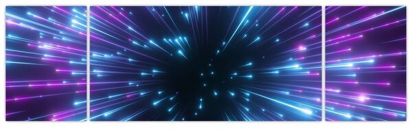 Obraz - Neonowa przestrzeń (170x50 cm)