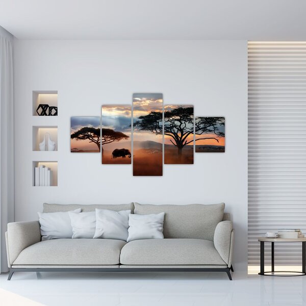 Obraz - Park Narodowy Serengeti, Tanzania, Afryka (125x70 cm)