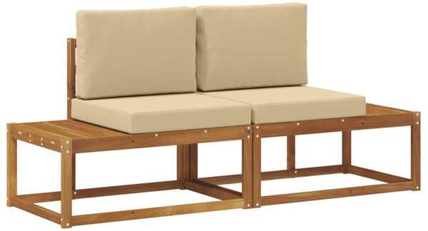 Meble ogrodowe z litego drewna akacjowego z poduszkami - nowoczesny design i wysoki komfort