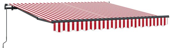 Markiza wysuwana Czerwony i Biały 300 x 250 cm