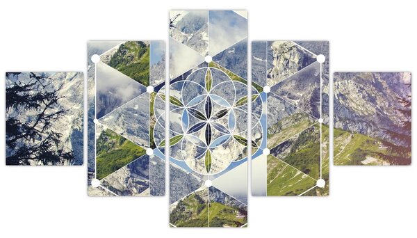 Obraz - Figura geometryczna (125x70 cm)