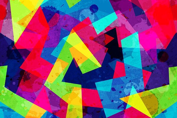 Tapeta geometryczny wzór z efektem grunge
