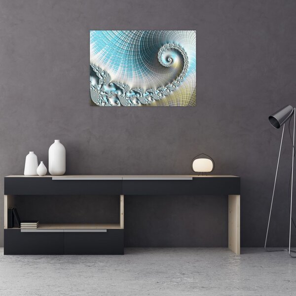 Obraz teksturowanej spirali (70x50 cm)