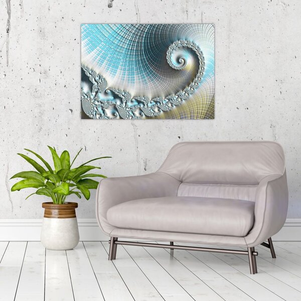 Obraz teksturowanej spirali (70x50 cm)