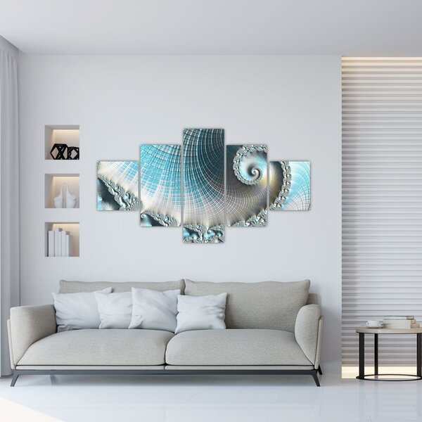 Obraz teksturowanej spirali (125x70 cm)