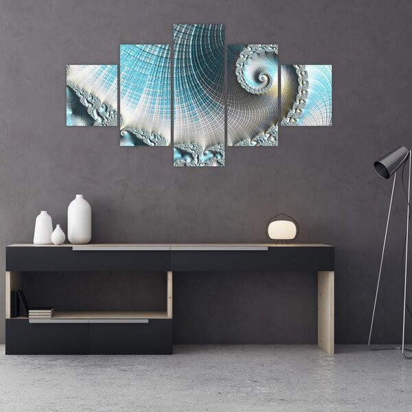 Obraz teksturowanej spirali (125x70 cm)
