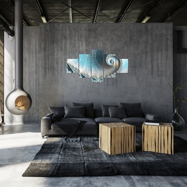 Obraz teksturowanej spirali (125x70 cm)