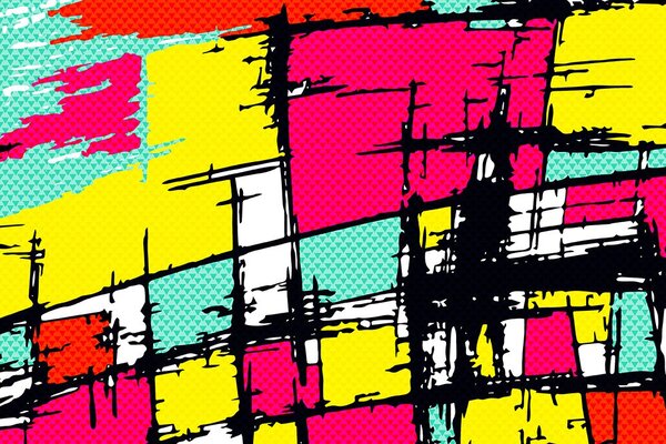 Tapeta młodzieńczy pop-art