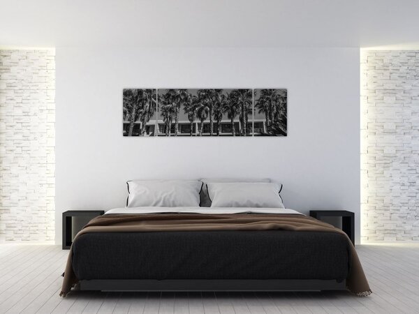 Obraz - Retro czerwony samochód (170x50 cm)