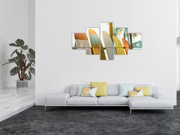 Obraz - Deski surfingowe (125x70 cm)