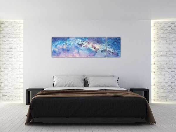 Obraz - Droga Mleczna, akwarela (170x50 cm)
