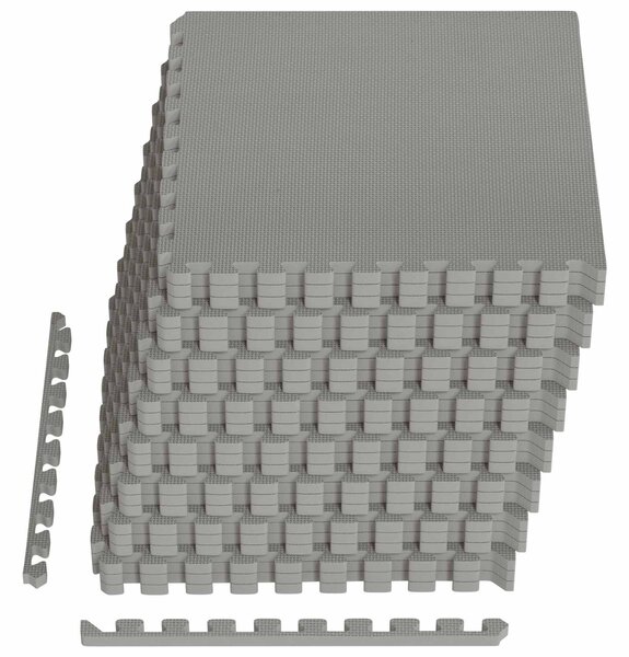 Mata podłogowa 24 pcs Szary 8,64 m² Pianka EVA