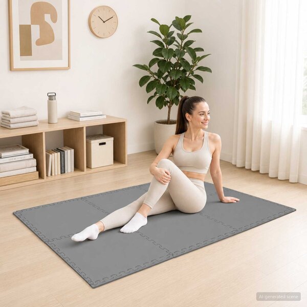 Mata podłogowa 50 pcs Szary 18 m² Pianka EVA