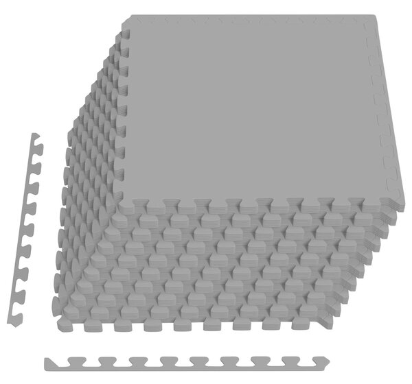 Mata podłogowa 50 pcs Szary 18 m² Pianka EVA