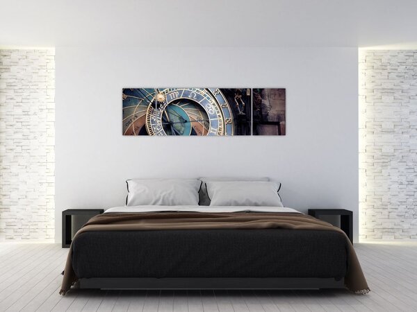 Obraz - Praski zegar astronomiczny, Praga (170x50 cm)