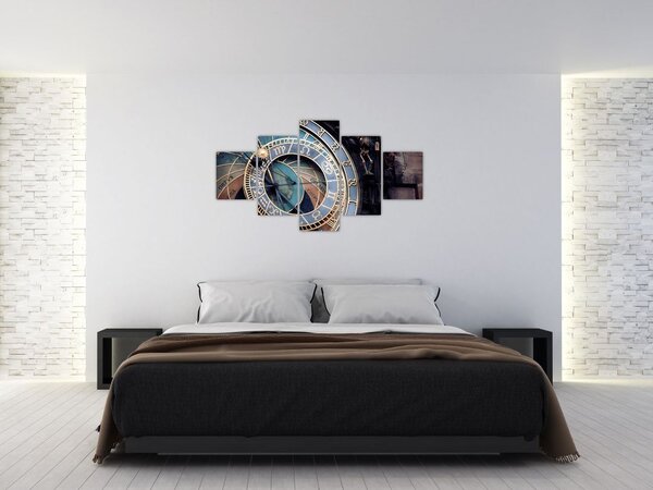 Obraz - Praski zegar astronomiczny, Praga (125x70 cm)