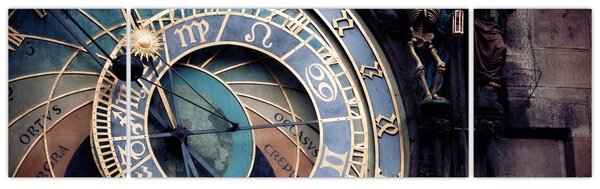 Obraz - Praski zegar astronomiczny, Praga (170x50 cm)