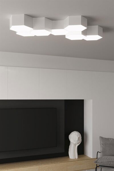 Biały minimalistyczny plafon 15,5 cm - S749 A1-K49
