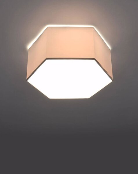Biały plafon geometryczny 13,5 cm - S748 K3-K93