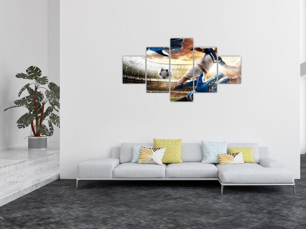Obraz - Piłkarz (125x70 cm)