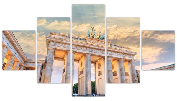 Obraz - Brama Brandenburska, Berlin, Niemcy (125x70 cm)