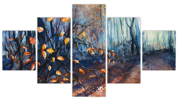 Obraz - Promienie jesiennego słońca (125x70 cm)