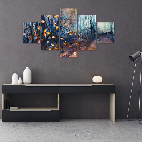 Obraz - Promienie jesiennego słońca (125x70 cm)