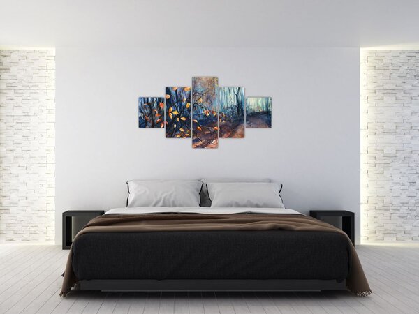 Obraz - Promienie jesiennego słońca (125x70 cm)
