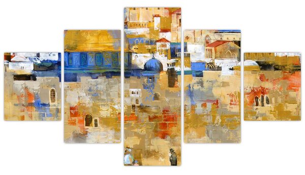 Obraz - Ściana płaczu, Jerozolima, Izrael (125x70 cm)