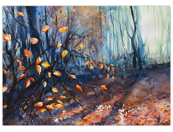 Obraz - Promienie jesiennego słońca (70x50 cm)