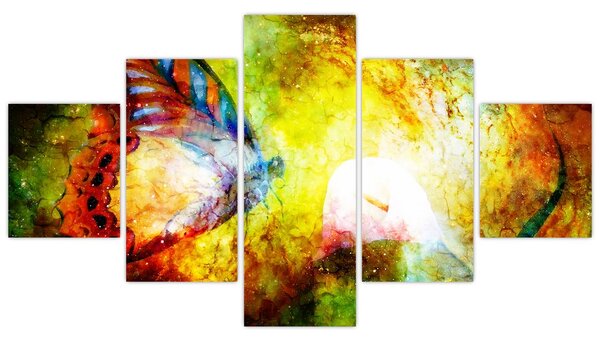 Obraz - Kosmiczny motyl (125x70 cm)