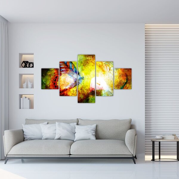Obraz - Kosmiczny motyl (125x70 cm)