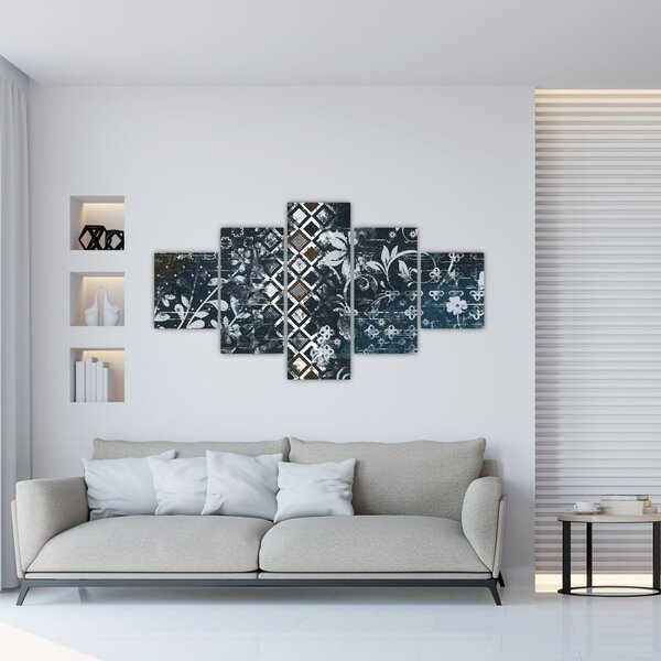 Obraz z kwiatowym wystrojem (125x70 cm)